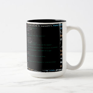 GPT-4 Python-Code-Tasse Zweifarbige Tasse