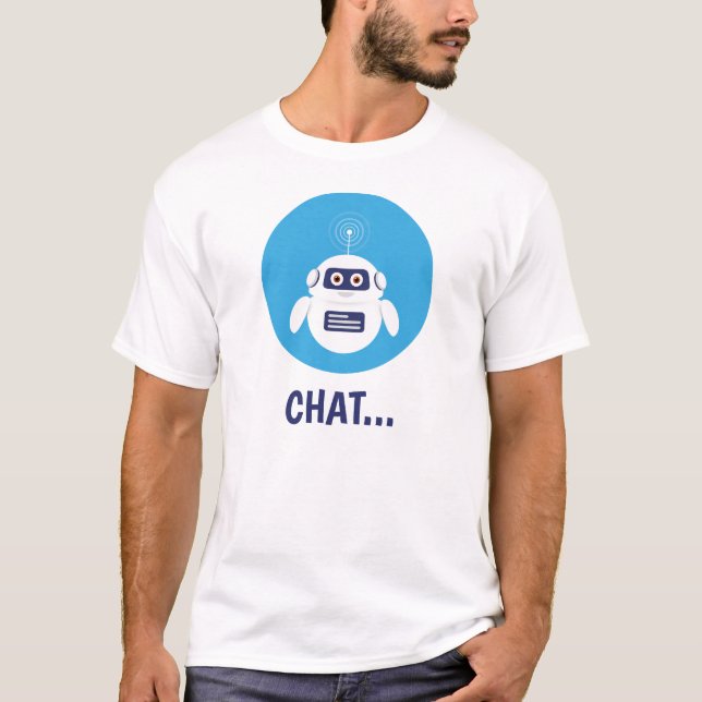 GPT Chatbot - Robot with Artificial Intelligence T-Shirt (Vorderseite)