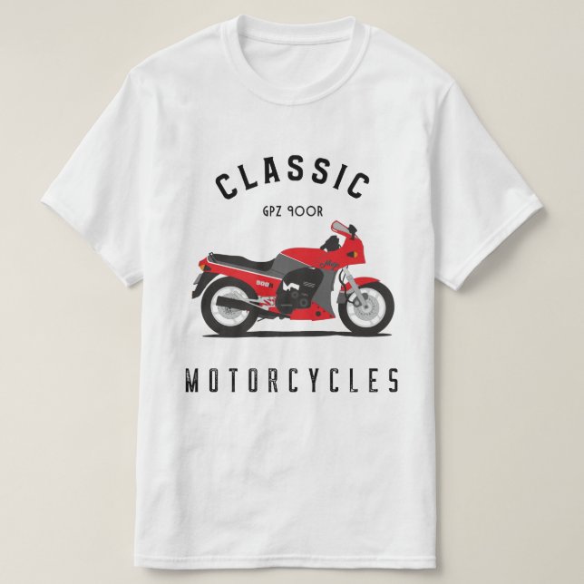 GPZ 900R Ninja ZX900A Motorrad Biker T-Shirt (Design vorne)