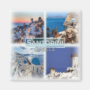 GR0113 Europa, Griechenland, Santorini, Kühlschran Magnet