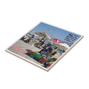 GR102 MYKONOS, Port Market, Griechenland, Fliese