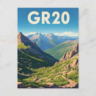 GR20 Frankreich Korsika Reise Postkarte