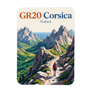 GR20-Trail, Korsika Frankreich Magnet