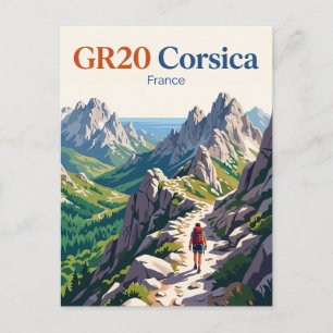 GR20-Trail, Korsika Frankreich Postkarte