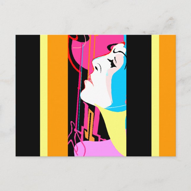 GR8 Pop Art Abstrakt Mitglied der Postkarte (Vorderseite)