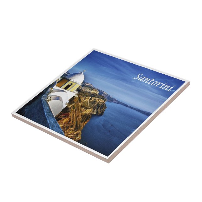 GR90 SANTORINI, Fira, Griechenland, Fliese (Seite)
