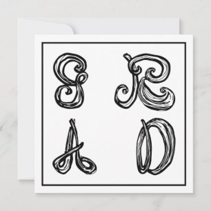 GR AD Fabric Schriftart Letters Abschluss Flat Car