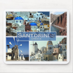 GR Griechenland - Santorini - Mousepad