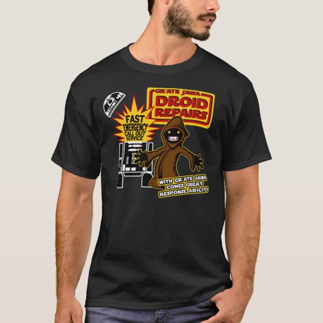 Gr&x27;Ate Jawa - Droid Repairs Essential T-Shirt (Vorderseite)