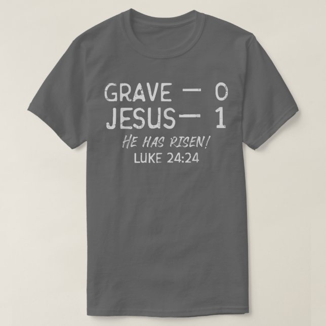 Grab 0 Jesus 1 Er hat Jesus religiöse Easte versch T-Shirt (Design vorne)