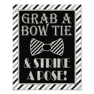 Grab a Bow Krawatte & Strike a Pose - 8" x 10" Pri Fotodruck