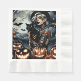 Grab a Broom | Hexen-Themed-Halloween-Party Serviette