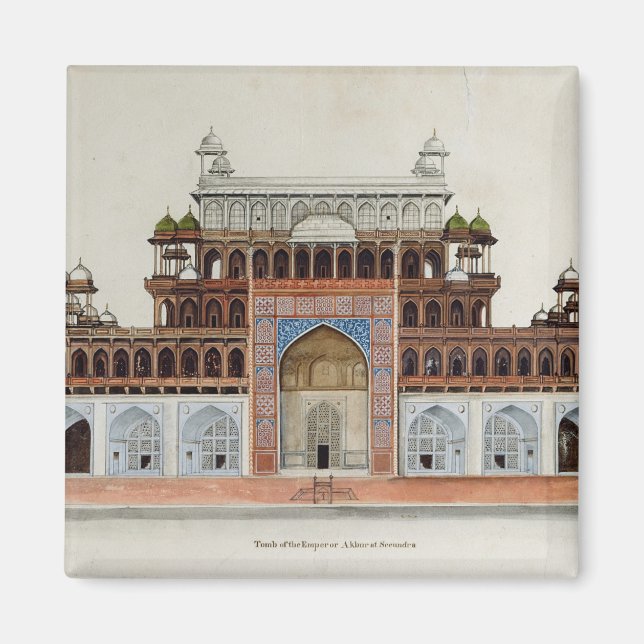 Grab des Kaisers Akbur in Secundra Magnet (Vorne)
