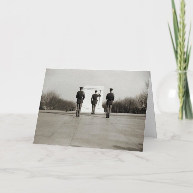 Grab des unbekannten Soliders im Jahr 1954 Karte (Vorderseite)