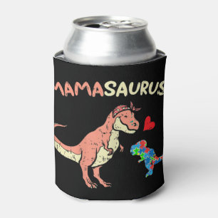 Grab diesen niedlichen Mamasaurus Herzpuzzle Dino Dosenkühler