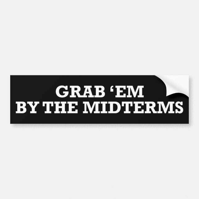Grab Em by the Midterms Roe v. Wade Pro-Choice Autoaufkleber (Vorne)