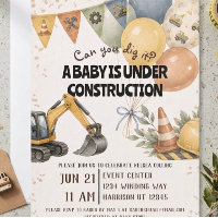 Grab es aus - Baby-Party im Bau-Style