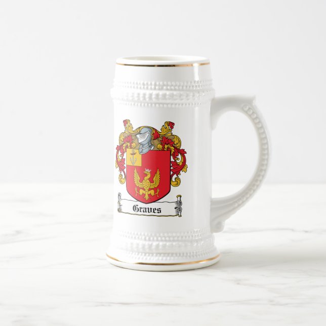 Grab-Familienwappen Bierglas (Rechts)