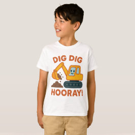 Grab Grab Hurra Bagger Kinder T-Shirt