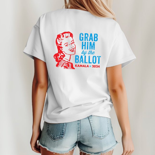Grab Ihm am Balkon - Funny Kamala Shirt (Von Creator hochgeladen)