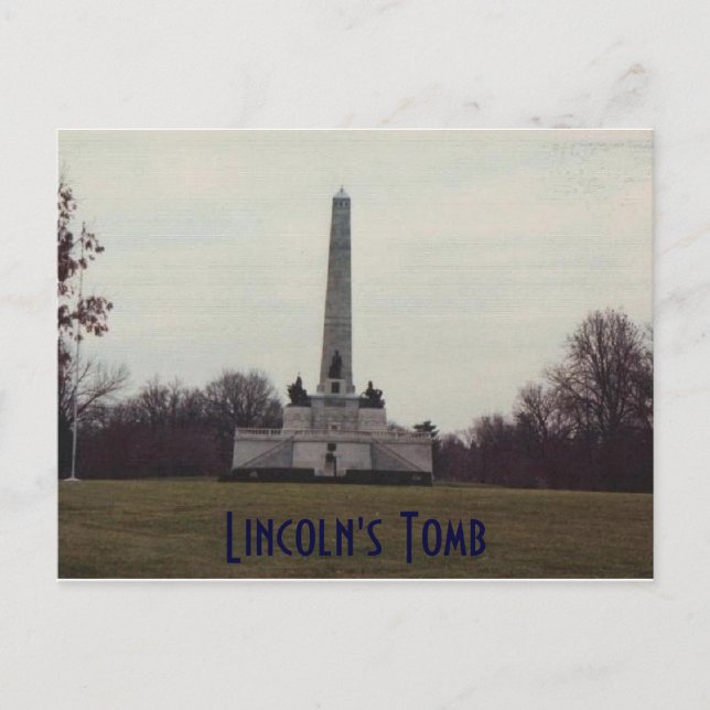 Grab unseres 16. Präsidenten. Postkarte (Vorderseite)