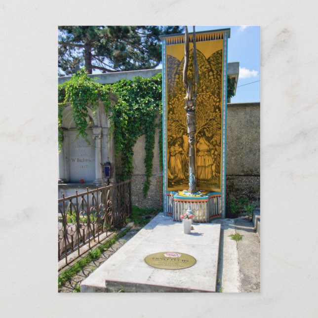 Grab von Ernst Fuchs Postkarte (Vorderseite)