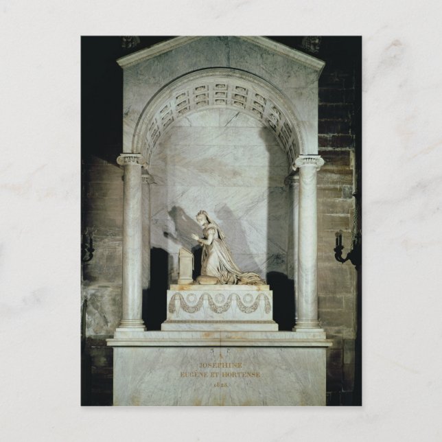 Grab von Kaiserin Josephine 1825 Postkarte (Vorderseite)