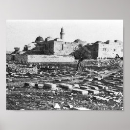 Grab von König David in Jerusalem Poster