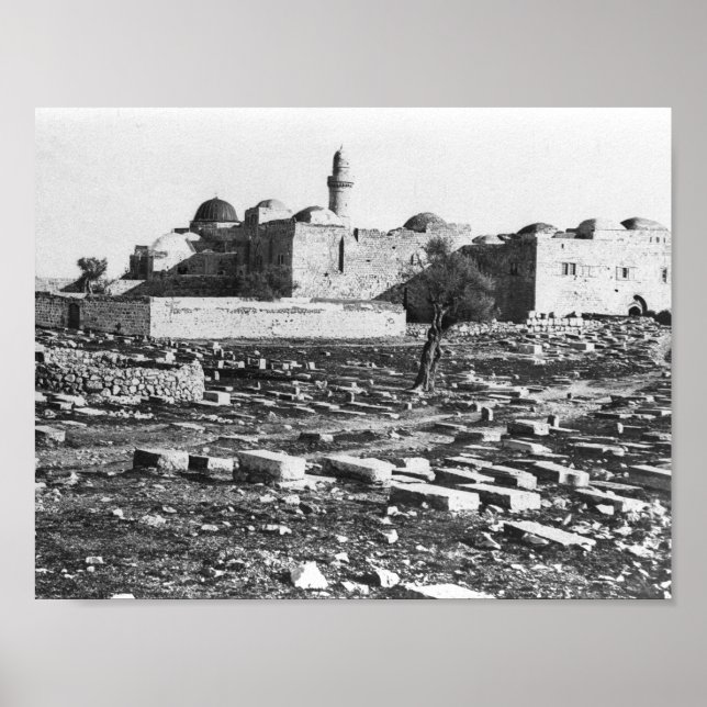 Grab von König David in Jerusalem Poster (Vorne)