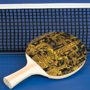 Grab von Pakal - Goldener Palenque Astronaut Tischtennis Schläger