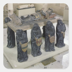 Grab von Philippe-Topf Quadratischer Aufkleber