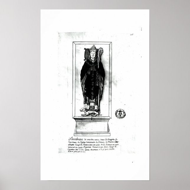 Grab von Pierre Cauchon Poster (Vorne)