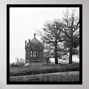 Grab von Präsident James Monroe in Richmond 1865 Poster