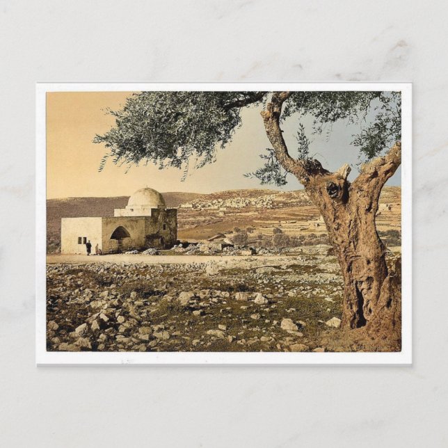 Grab von Rachel, Jerusalem, Heiliges Land, seltene Postkarte (Vorderseite)