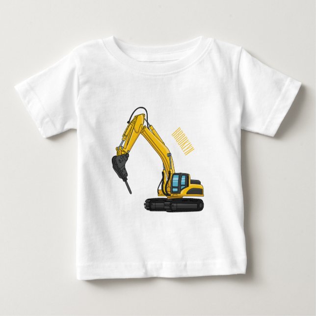 Grabbagger-Cartoon Baby T-shirt (Vorderseite)
