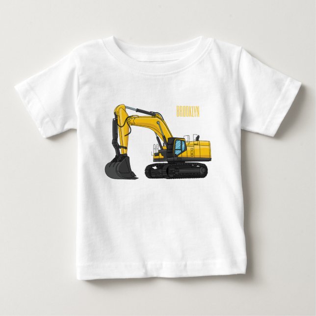 Grabbagger-Cartoon Baby T-shirt (Vorderseite)