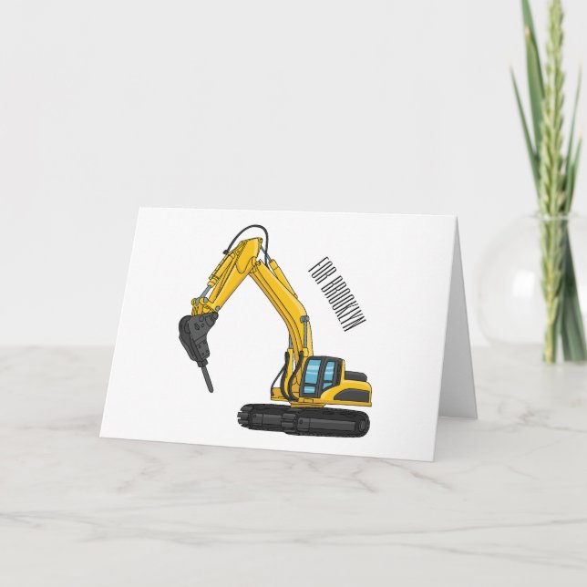 Grabbagger-Cartoon Karte (Vorderseite)
