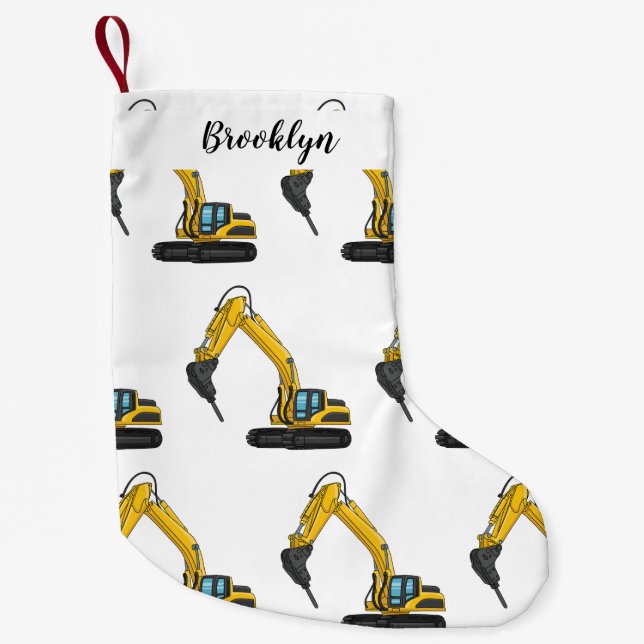 Grabbagger-Cartoon Kleiner Weihnachtsstrumpf (Vorderseite)