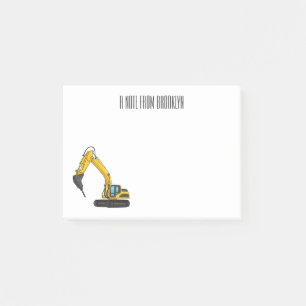 Grabbagger-Cartoon Post-it Klebezettel