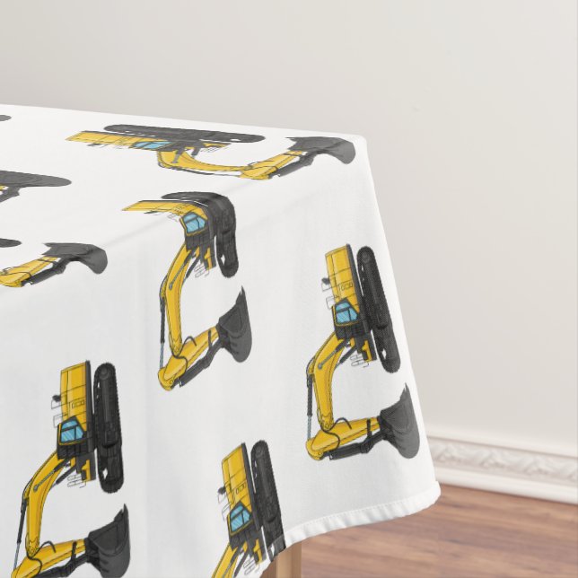 Grabbagger-Cartoon Tischdecke (Beispiel)