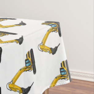 Grabbagger-Cartoon Tischdecke