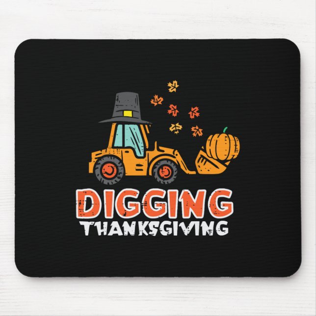 Grabbagger für Erntedank Mousepad (Vorne)