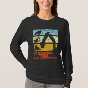 Grabbagger-Treiber Baustelle Retro VI T-Shirt