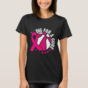 Grabe Für Einen Heilung Skelett Rosa Brustkrebsbew T-Shirt