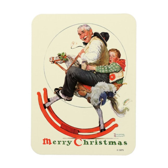 Gräben auf Rockpferd Magnet (Vertikal)