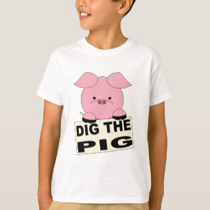 Graben Sie das Schwein-KinderShirt T-Shirt