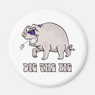 Graben Sie das Schwein Magnet