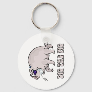 Graben Sie das Schwein Schlüsselanhänger