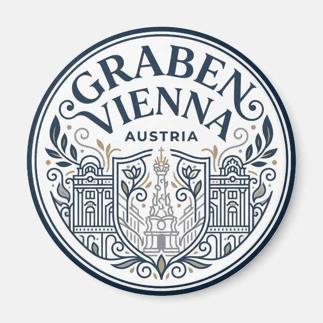 Graben, Wien Österreich Magnet (Vorne)