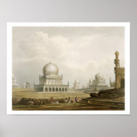 Gräber der Könige von Golconda im Jahre 1813, aus